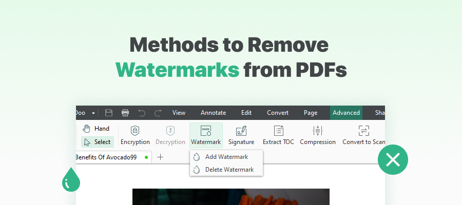 how to remove watermark adobe pdf edit