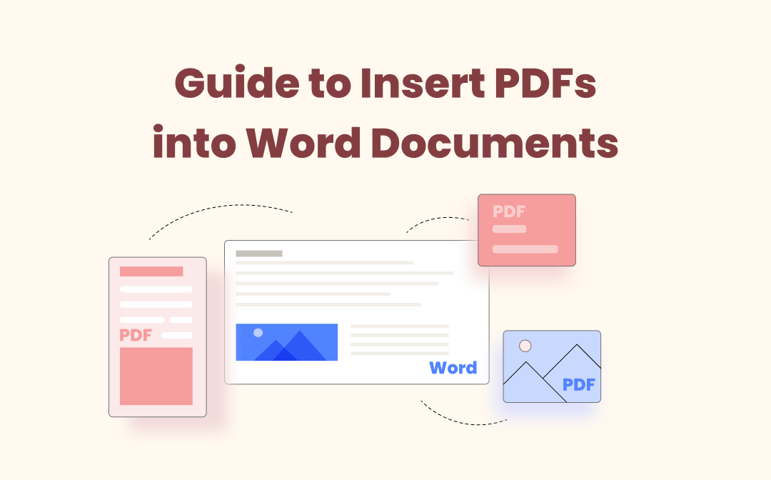 insert pdf content into word