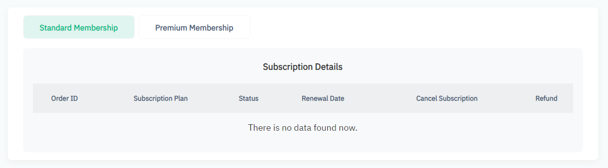 Subscription Details