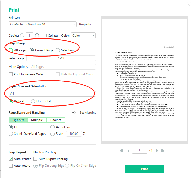 How to Print a Selected Area of PDF Page