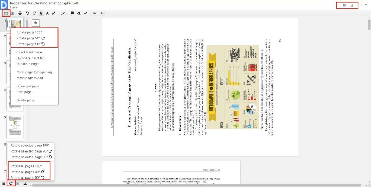 Rotate PDF Pages in Google Drive