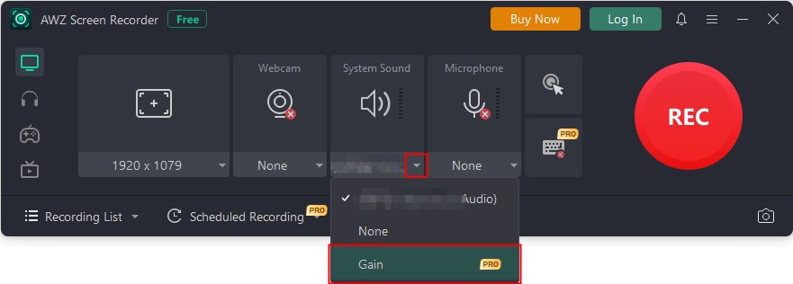 Gain and noise reduction