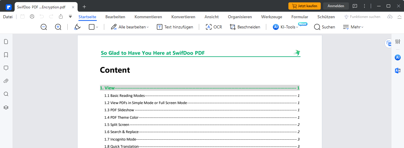 PDFelement zeichnet sich durch seine gute Fähigkeit aus, PDFs einfach zu bearbeiten