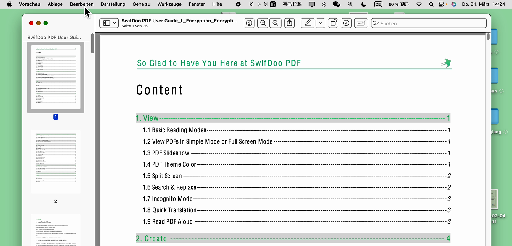 Preview oder Vorschau ist einer der besten PDF-Editoren für Mac-Anwender. 