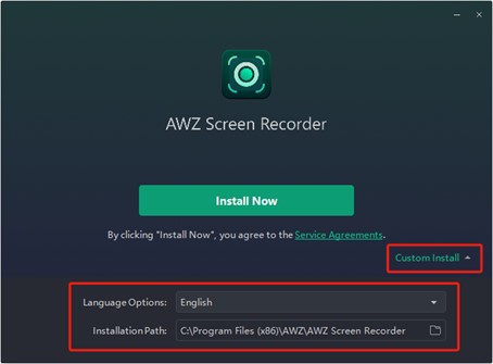 Install AWZ Screen Recorder