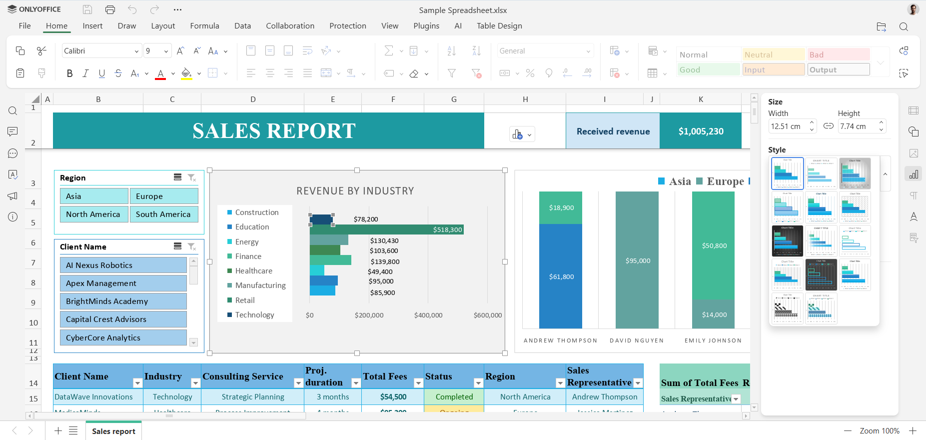 ONLYOFFICE Spreadsheet Editor