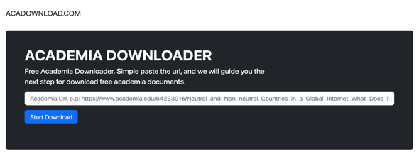 ACADOWNLOAD.COM Academia downloader