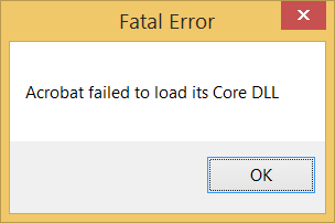 Failed to Load Its Core DLL