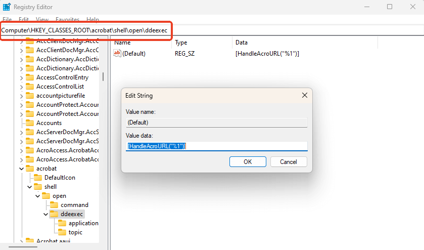 Edit the Windows Registry