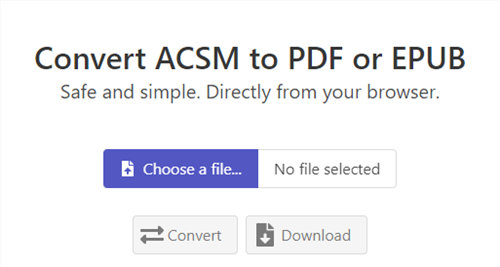 ACSM in PDF umwandeln mit ACSMConverter