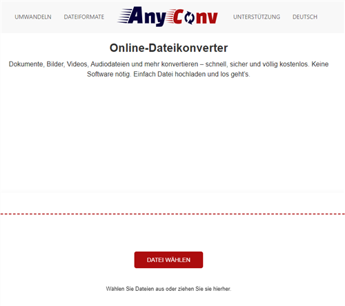 ACSM in PDF umwandeln mit AnyConv
