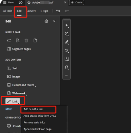 How to Add an Email Link to a PDF in Adobe Acrobat Pro 1