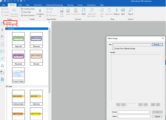 How to Add an Exhibit Sticker in a PDF with Kofax Power PDF