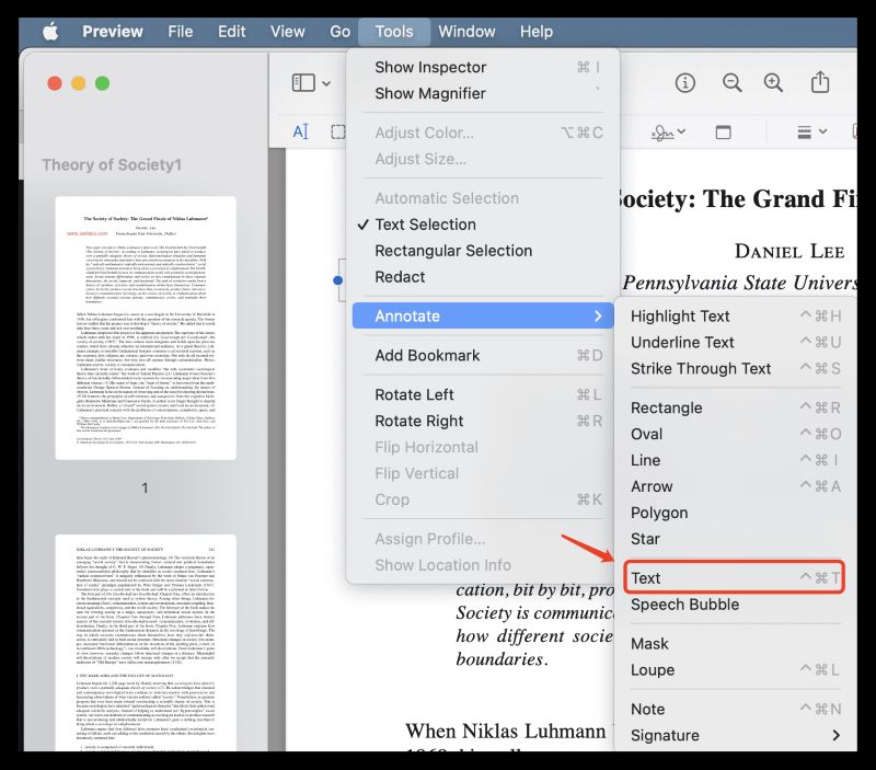 Add Hyperlink to PDF with Preview