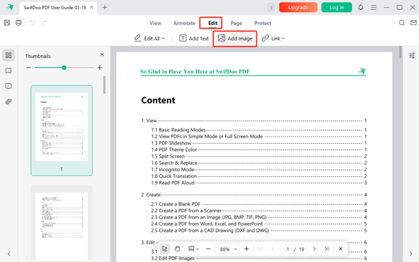 Add Images to a PDF on Mac with SwifDoo PDF