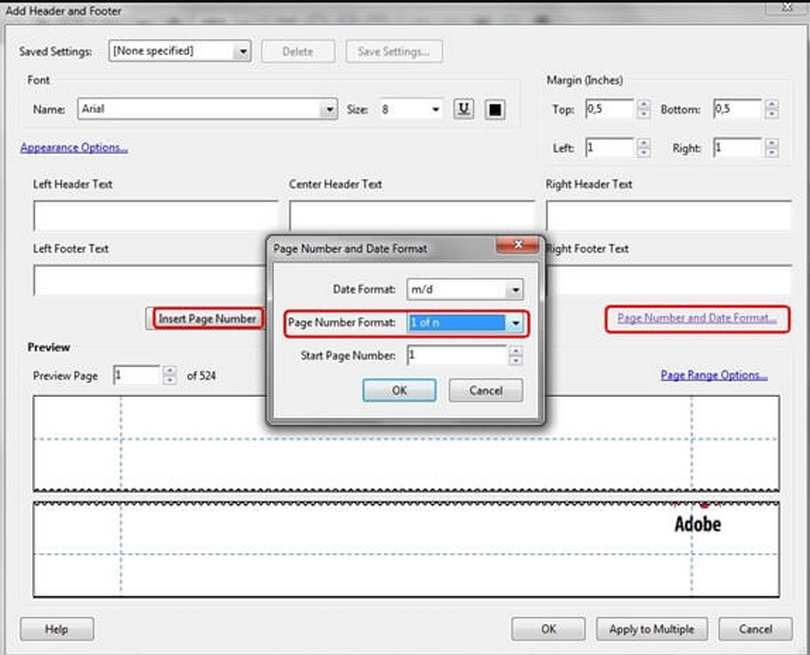 Add Page Numbers to PDF with Acrobat