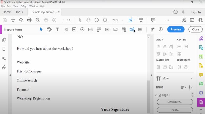 Add a Signature