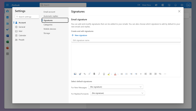 Email signature