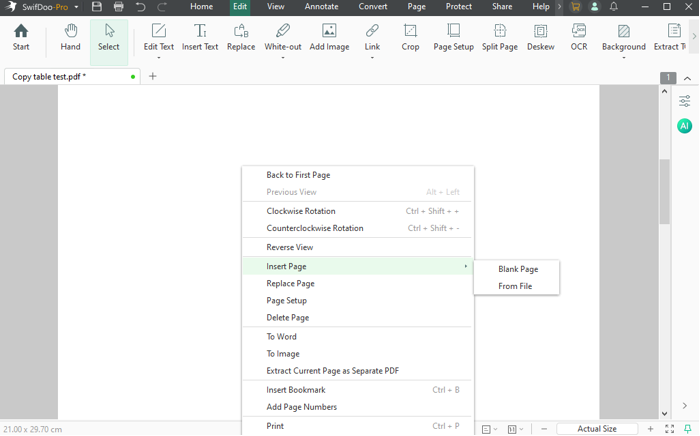 Insert Table in PDF as Image 1