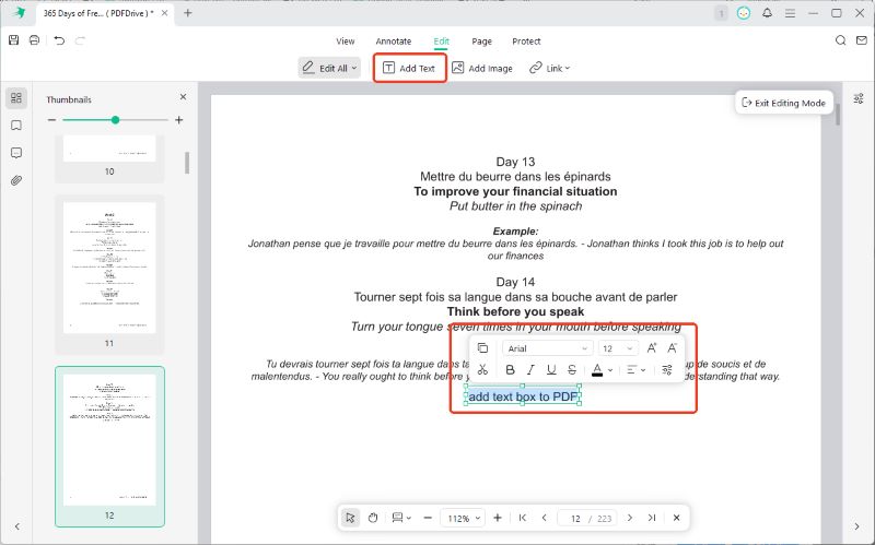 SwifDoo PDF Add Text Box