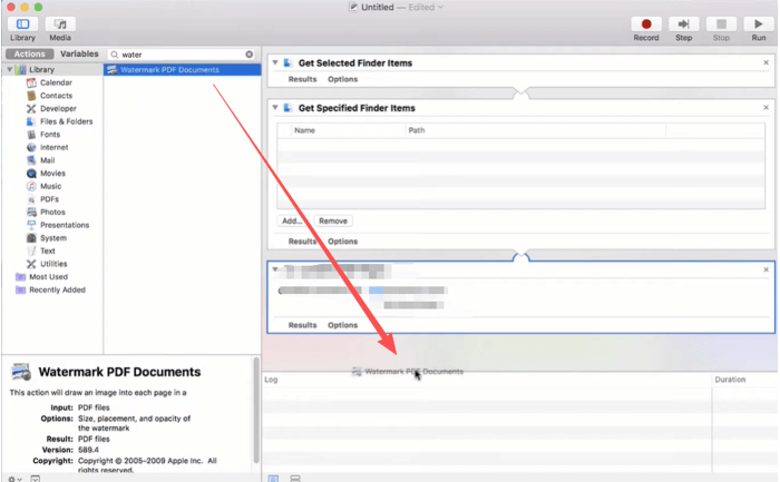Add a Watermark to a PDF on Mac Using Automator 2