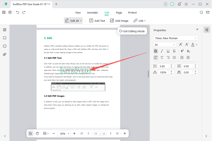 Add a Watermark to a PDF on a Mac with SwifDoo PDF 2