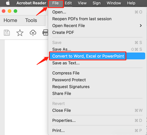 How to save PDF as Word in Adobe for MacOS