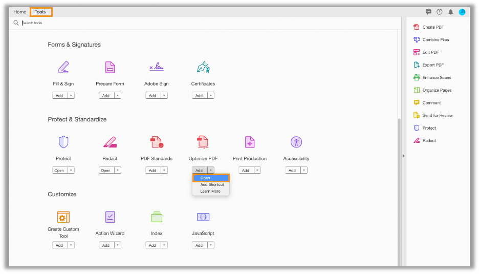 How to optimize PDF in Adobe Acrobat