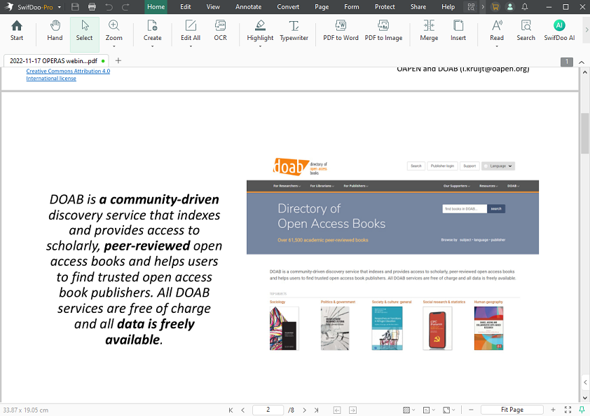 Main interface of SwifDoo PDF