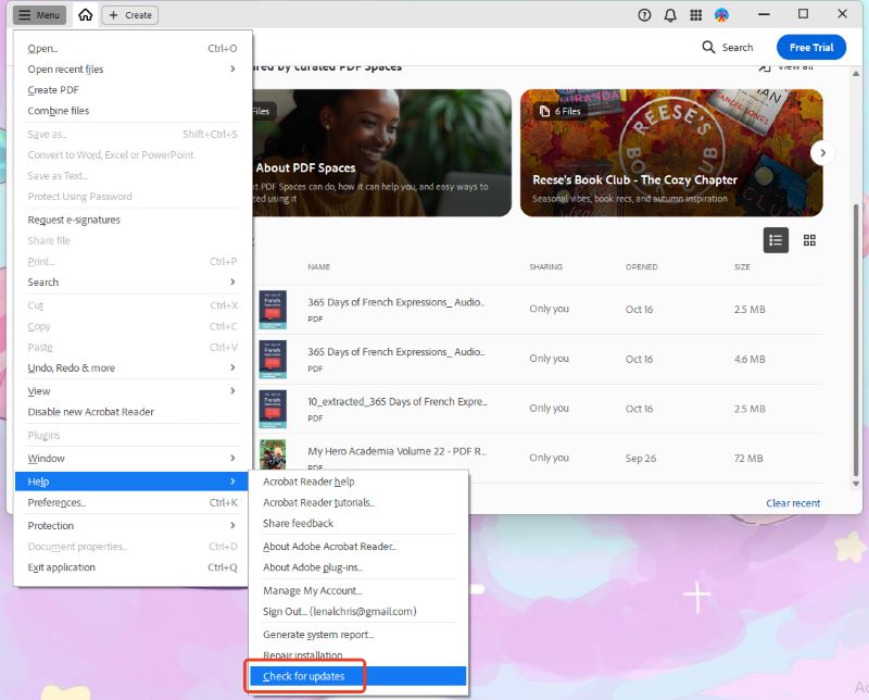 Update Adobe