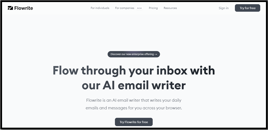 Flowrite AI email generator
