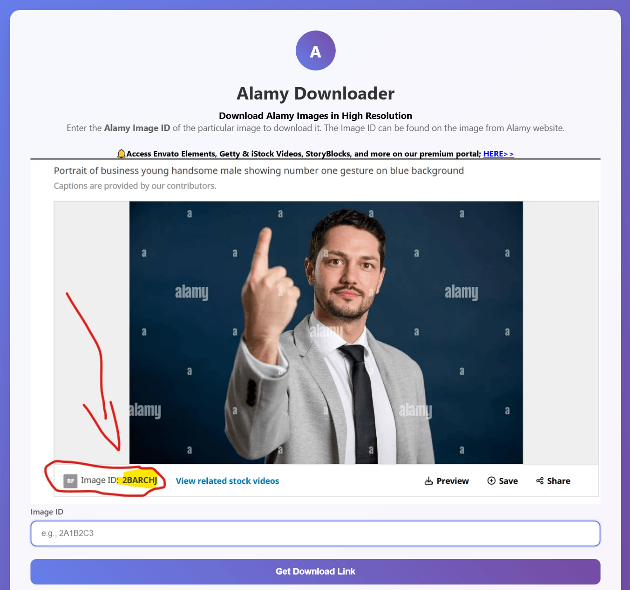Steptodown Alamy Downloader