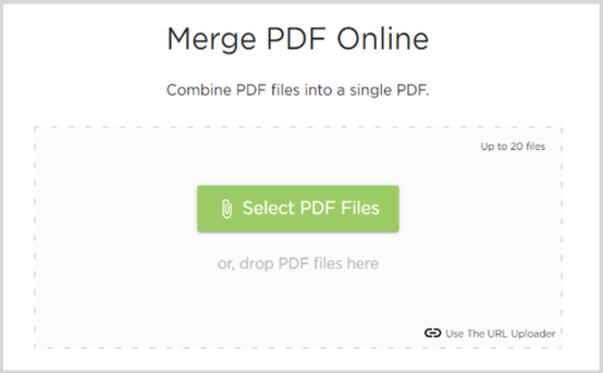 An online PDF merger