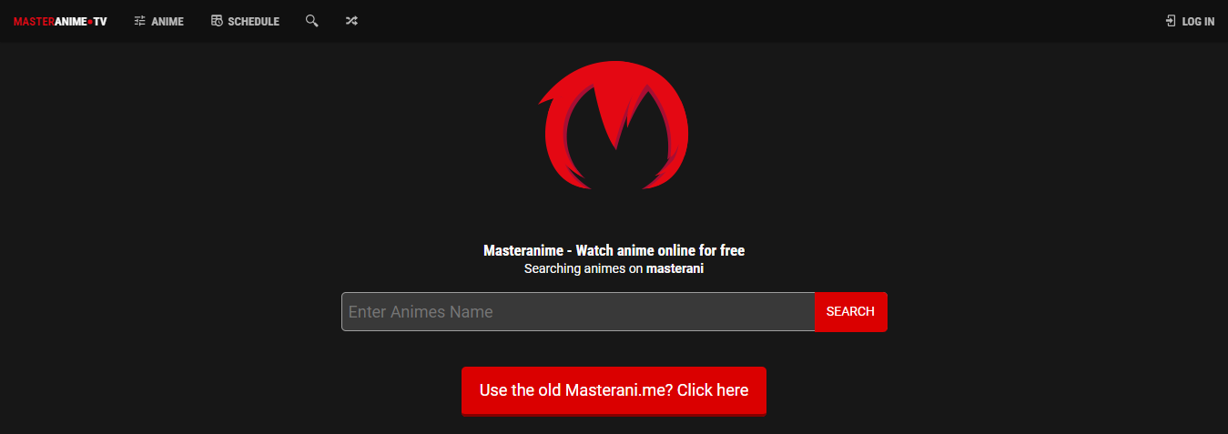 Anime streaming site Masteranime