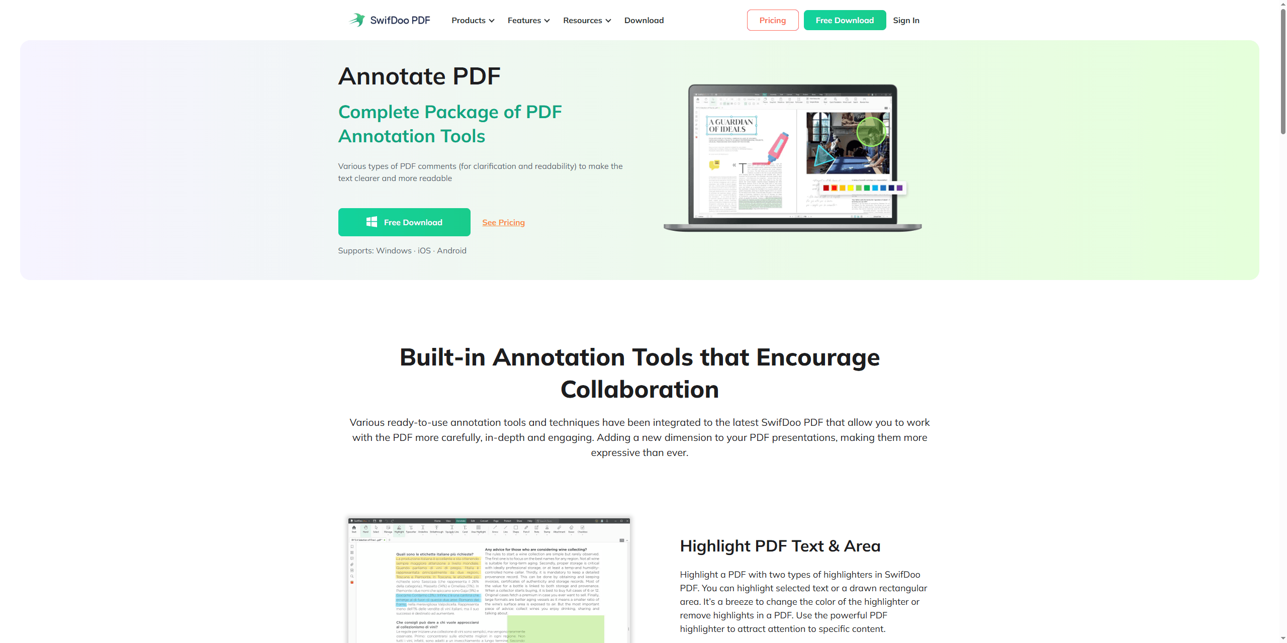 SwifDoo PDF for Laptop Annotation