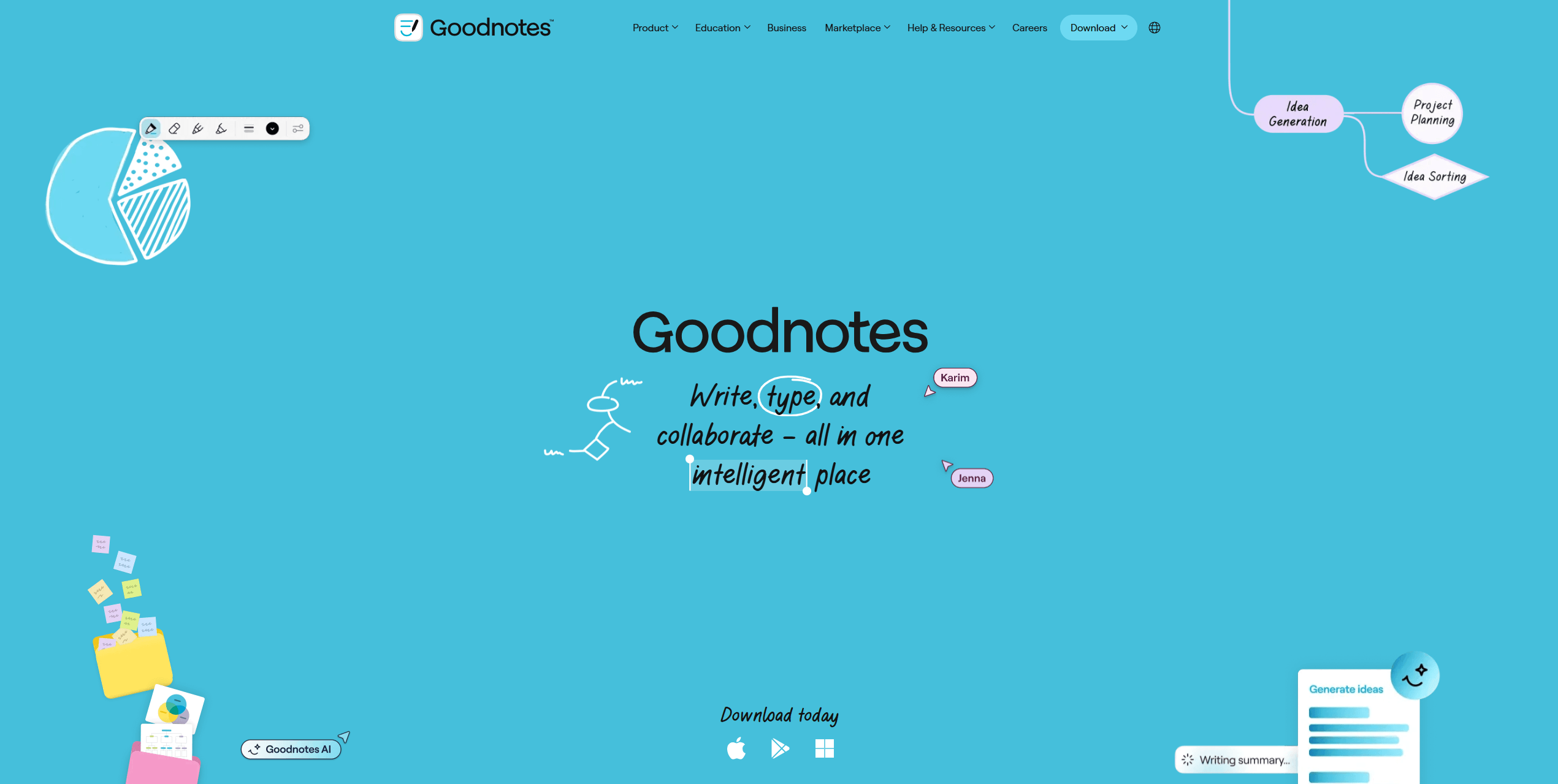 GoodNotes interface