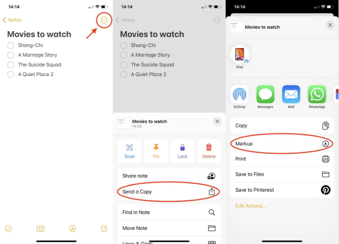 Convert Apple Notes to PDF on iPhone 1