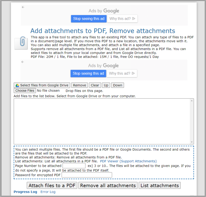 How to attach a file to a PDF online