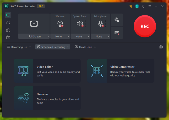 AWZ Screen Recorder best clipping software