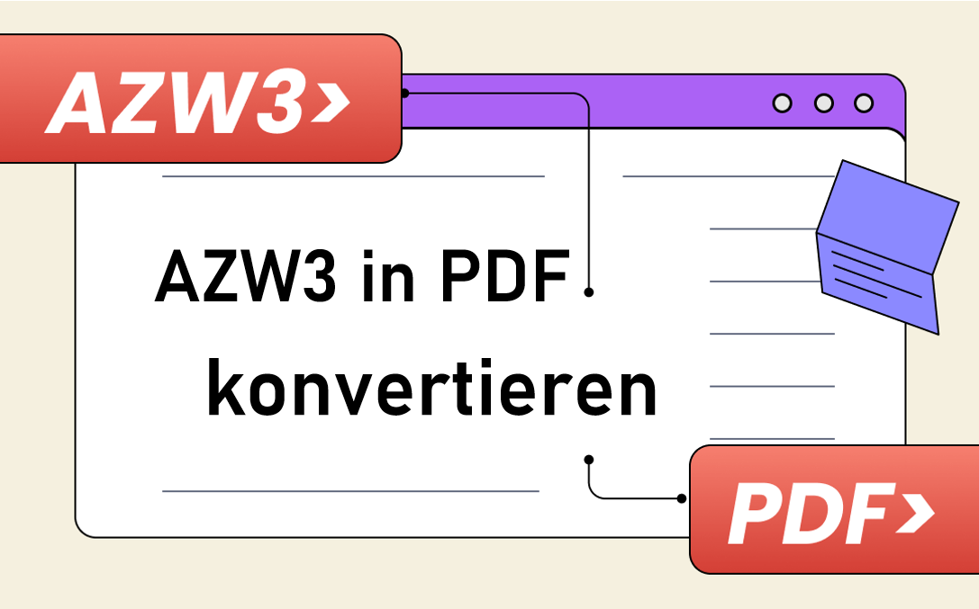 AZW3 in PDF konvertieren - Online/Offline - schnellste Methode