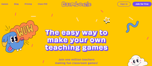 Baamboozle online teaching tool