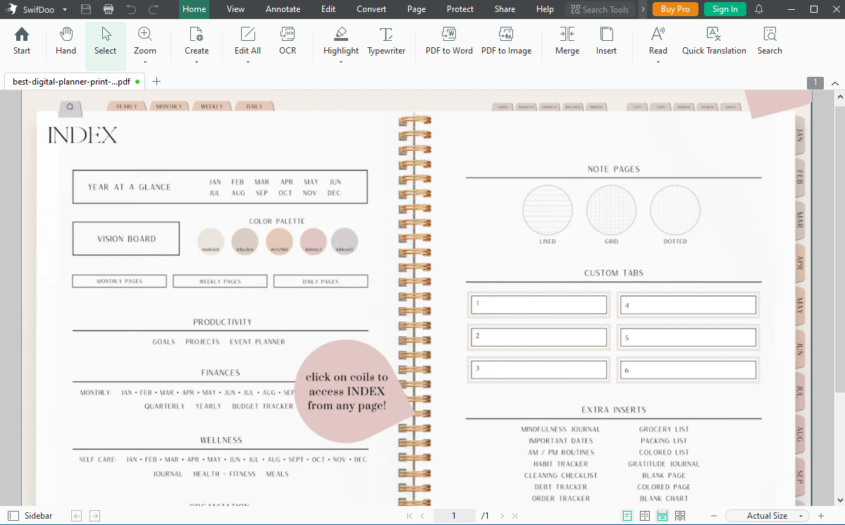 Best digital planner print your digital planner in PDF