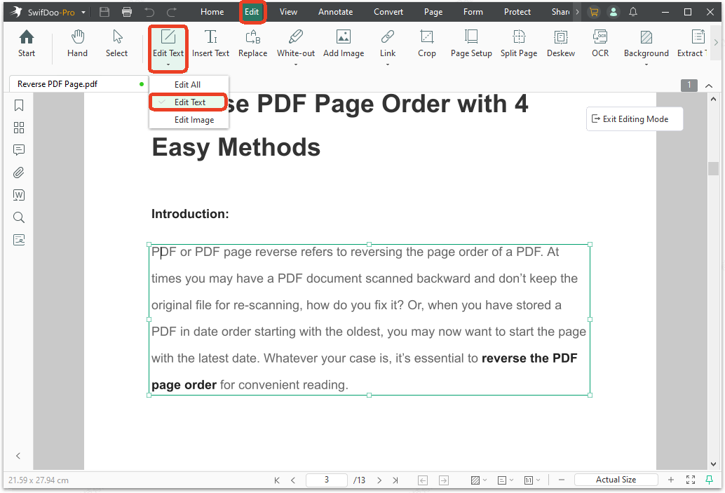 swifdoo pdf editor