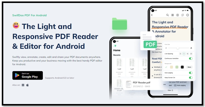 Best free Android scanner app - SwifDoo PDF