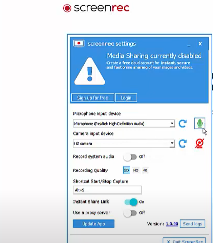 free screen recorder Mac #2. ScreenRec