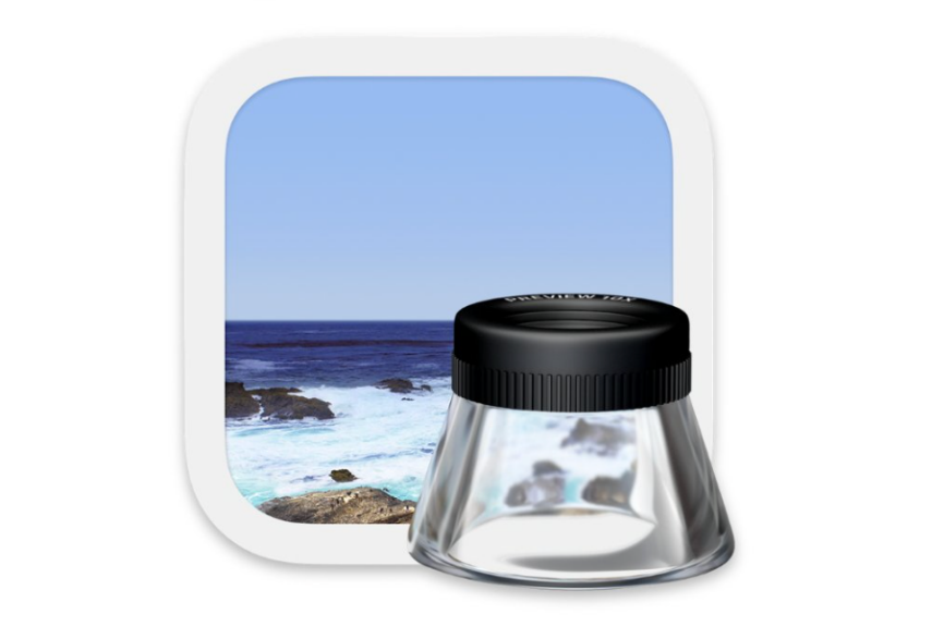 The app icon of Preview on Mac