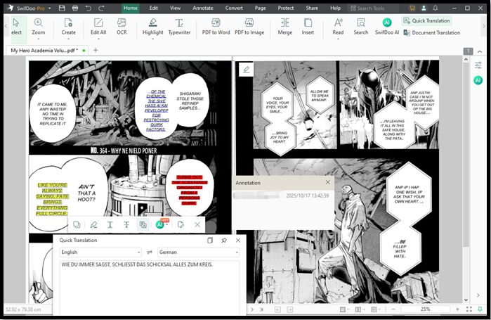SwifDoo PDF best manga translator