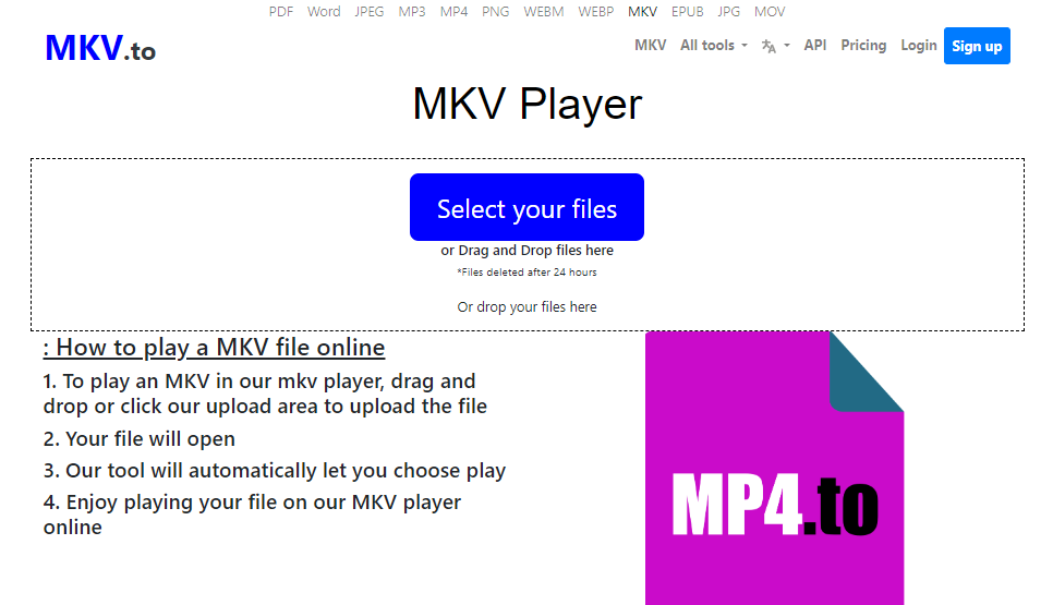 best MKV player MKV.to