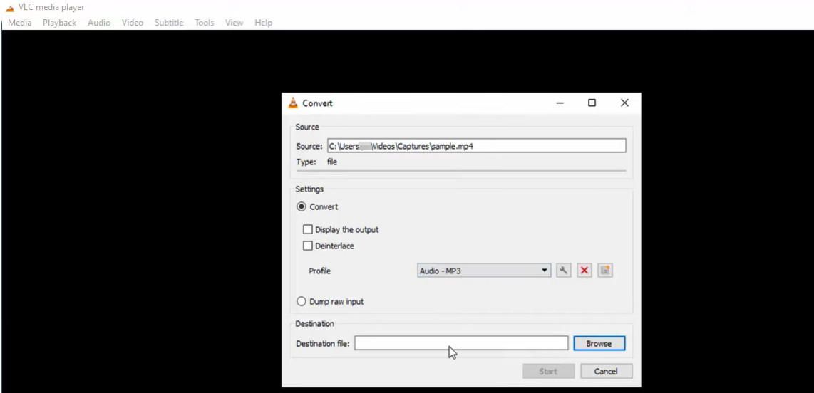 Best MP4 to MP3 converter VLC Media Player