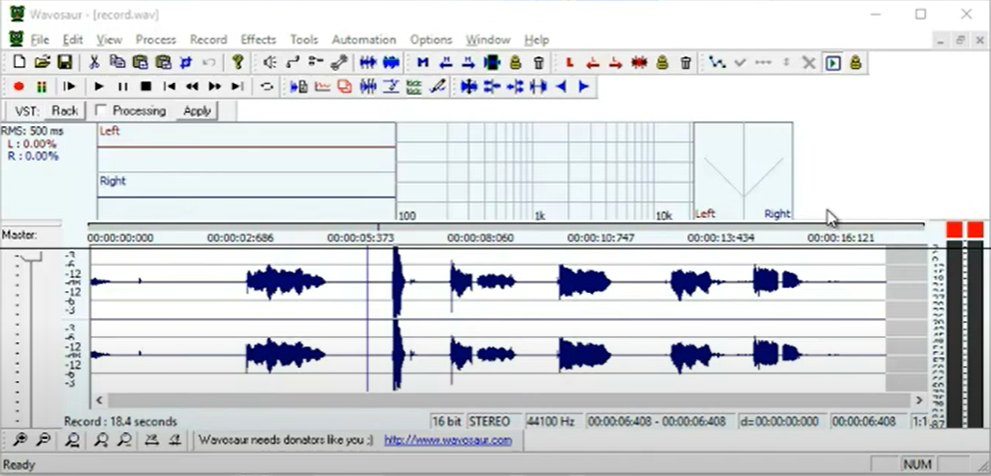 Best music recording software Wavosaur